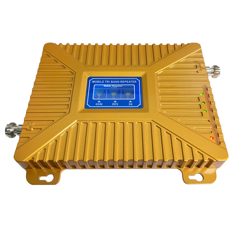 mobile signal booster Tri Band 900/1800/2100mhz Mobile Network Booster Signal Amplifier /Repeater